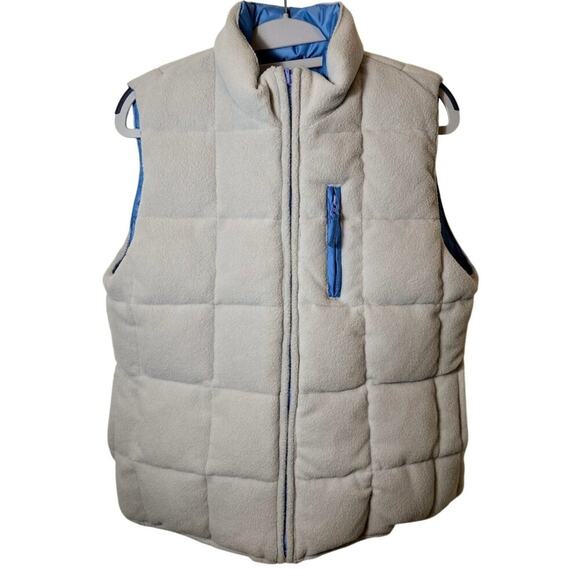 Old Navy Quilted Reversible Old Navy Fleece Puffer Vest Women's Small - Picture 1 of 10